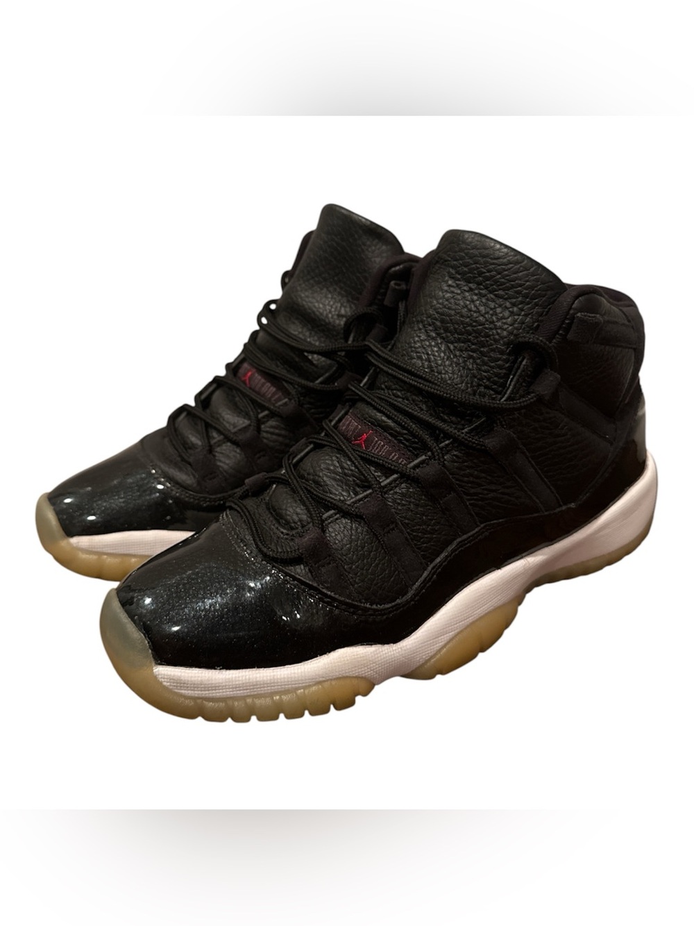 Air Jordan 11 '72-10' GS Size 7Y Black Basketball Shoes Sneakers 378038-002